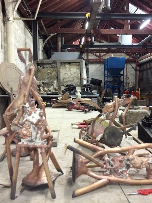 Prepared casting trees in the foundry